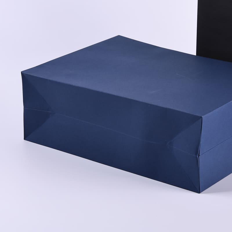 Seamless paper bag bottom structure showing stronger integrated bottom design