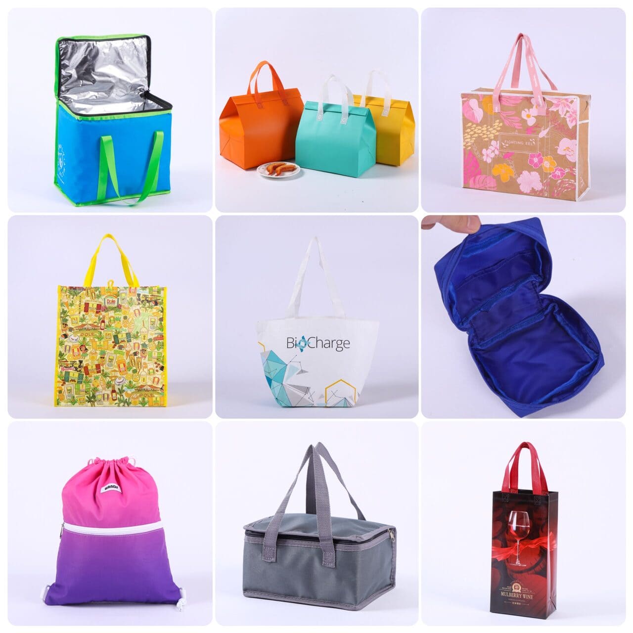 Various bag styles