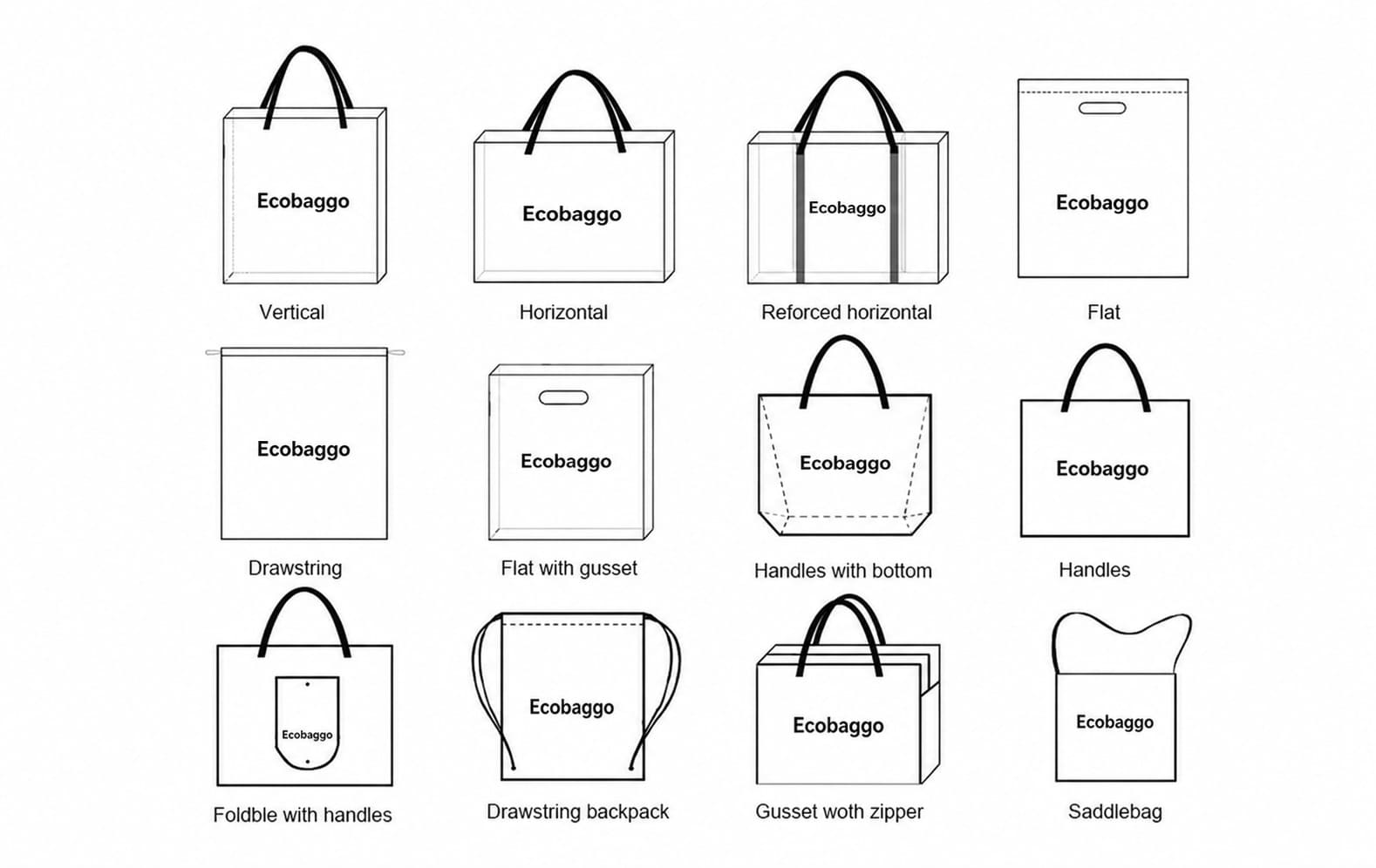 Custom size laminated non-woven bags