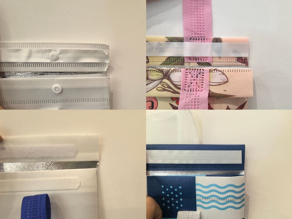 Self-adhesive seal closure detail