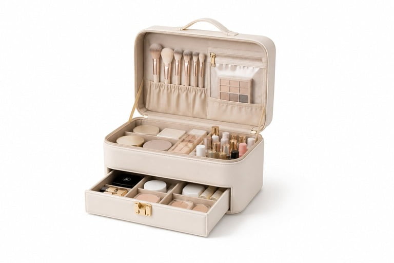 Makeup Train Case A structured and organized makeup train case