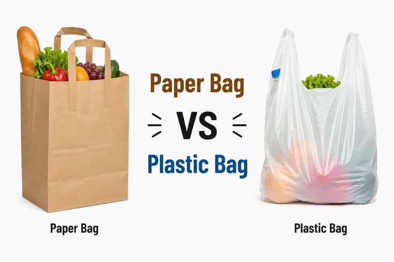 Which Can Support More Weight, Paper or Plastic Grocery Bags?