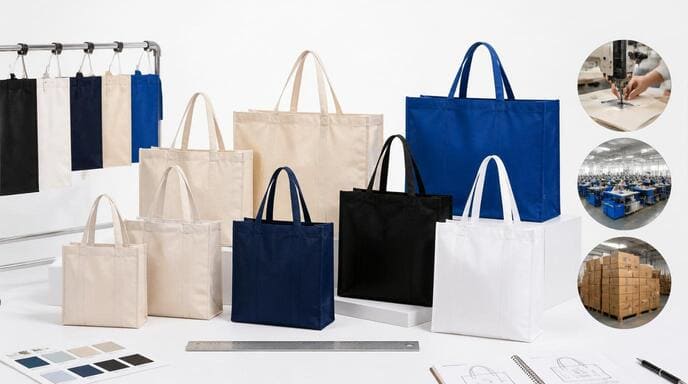 Choosing the correct large tote bag dimensions for bulk orders