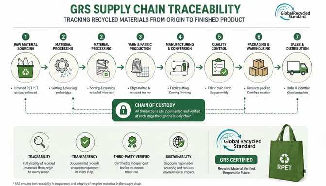 GRS chain of custody workflow diagram