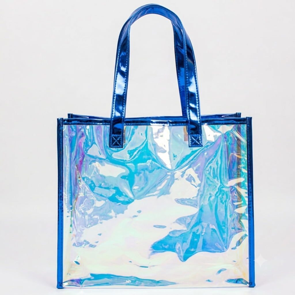 Iridescent PVC Tote Bag