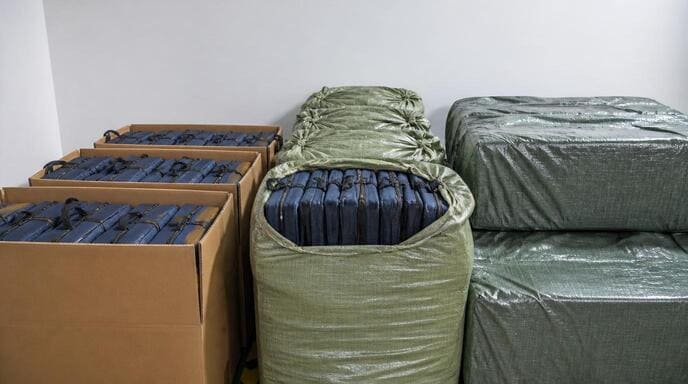 Optimized cooler bag packaging