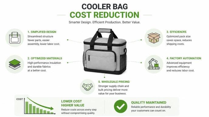 Reducing cooler bag costs