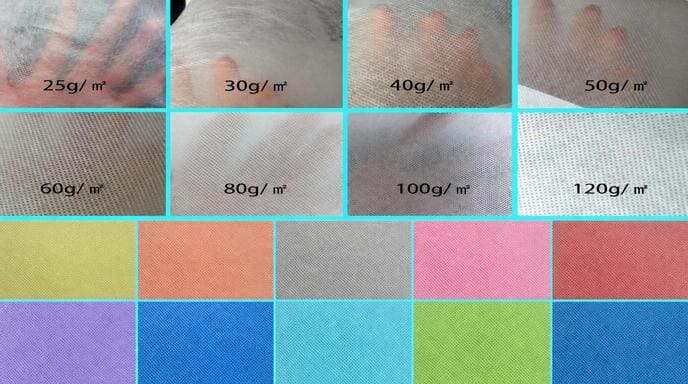 Different GSM non-woven fabrics comparison
