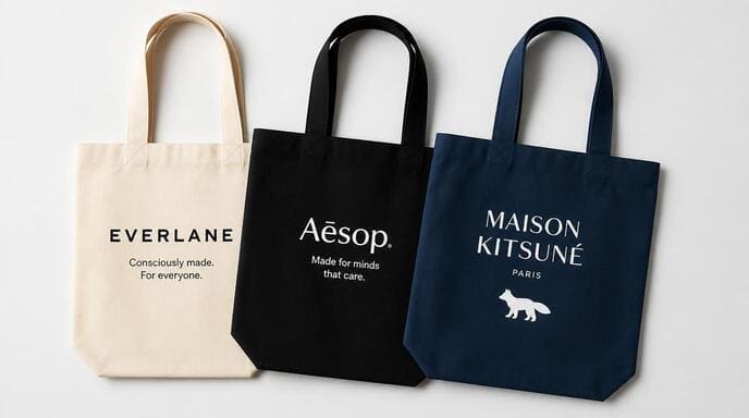 Custom canvas tote bags for retail brands