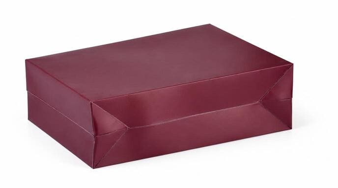Seamless M-bottom paper grocery bag